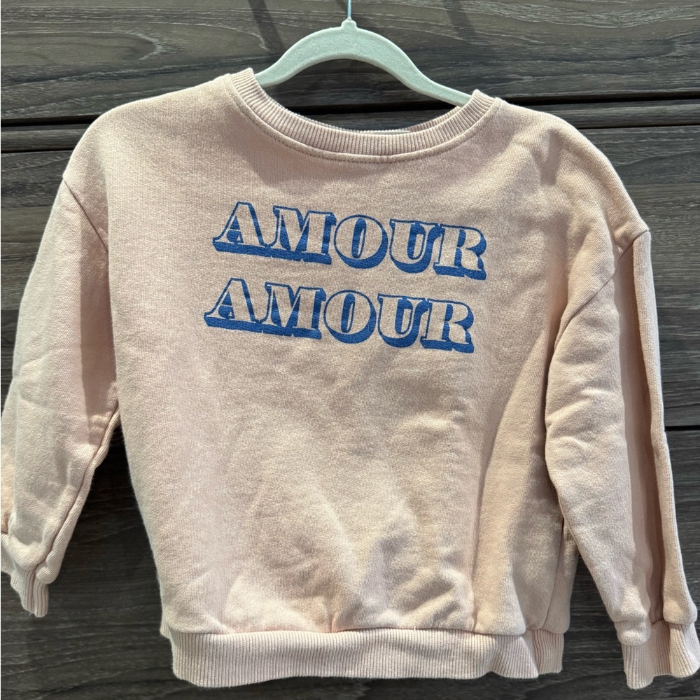 Zara Light Pink Sweatshirt